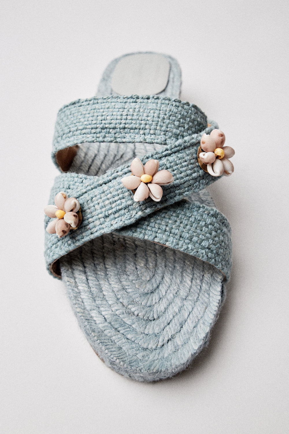 Baby Blue Shella Espadrilles
