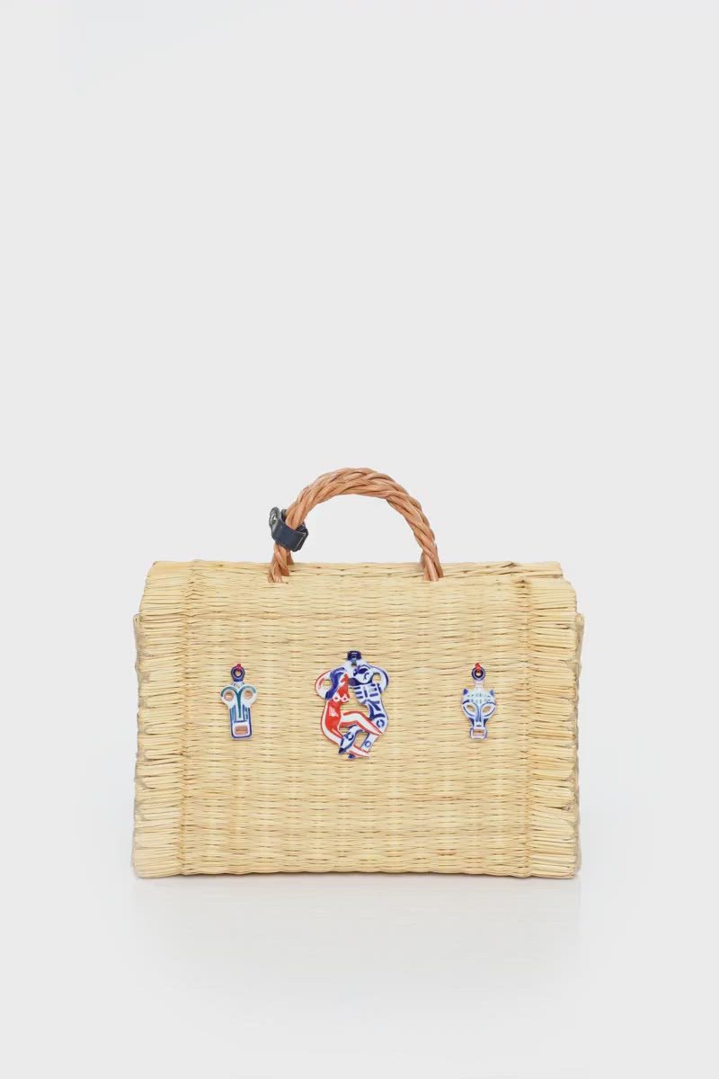 バッグ 23SS HEIMAT ATLANTICA Flora Langlois Pouch Mustard 