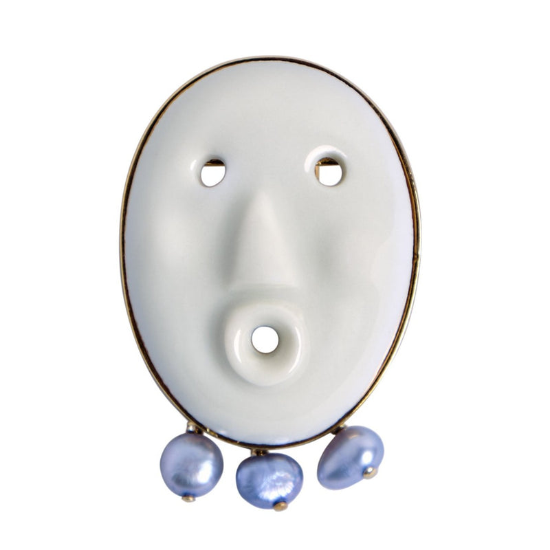 LARES EARRING WHITE