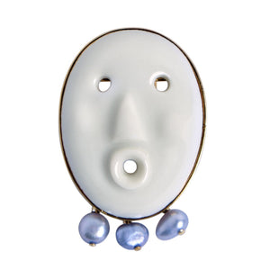 LARES EARRING WHITE