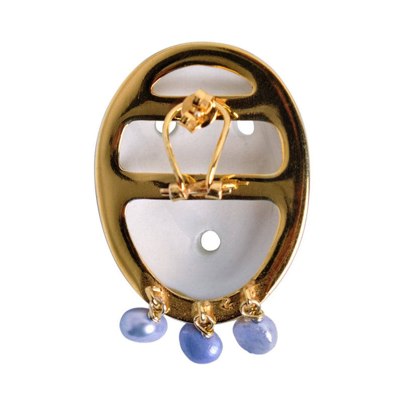 LARES EARRING WHITE